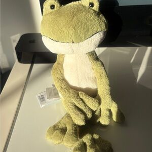 Jellycat Finnegan Frog Rare & Retired - Authentic With Tag